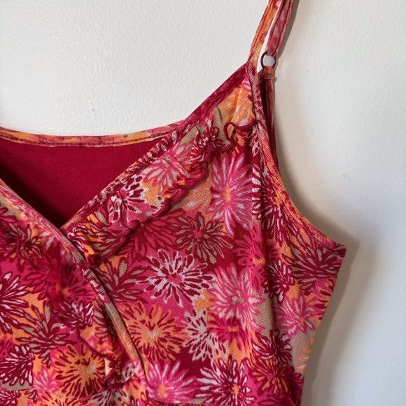 Mexx Y2K dress crossover ruffle babydoll style spaghetti straps adjustable lined - Picture 3 of 8